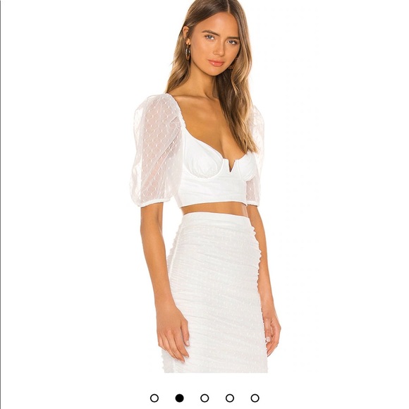 Camila Coelho Sancia crop top in white - Picture 4 of 8